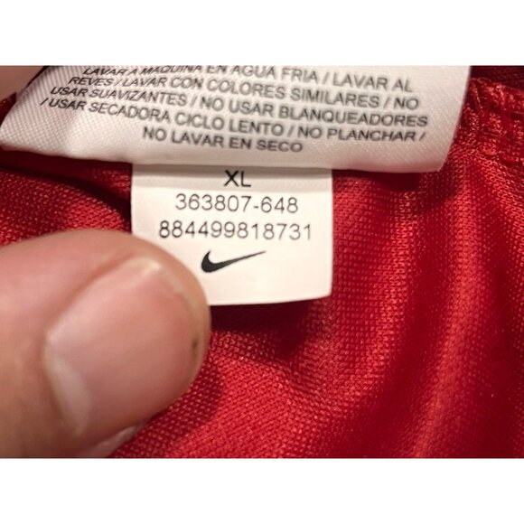 Nike Golf DriFIT Polo XL Red Moisture Wicking Performance Shirt Bach Embroidered - Picture 14 of 16